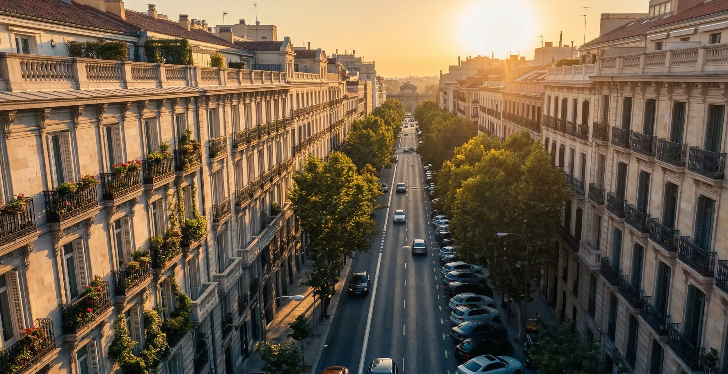 Vista aérea de Madrid